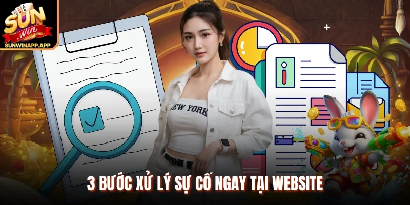 3 bước xử lý sự cố ngay tại website