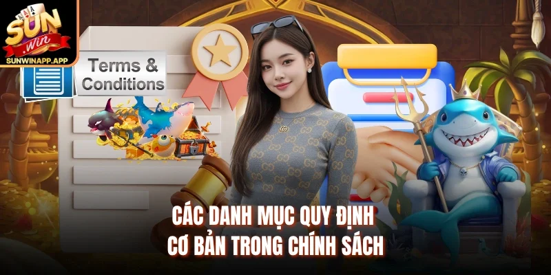 Các danh mục quy định cơ bản trong chính sách