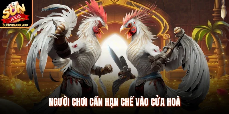 Người chơi cần hạn chế vào cửa hoà